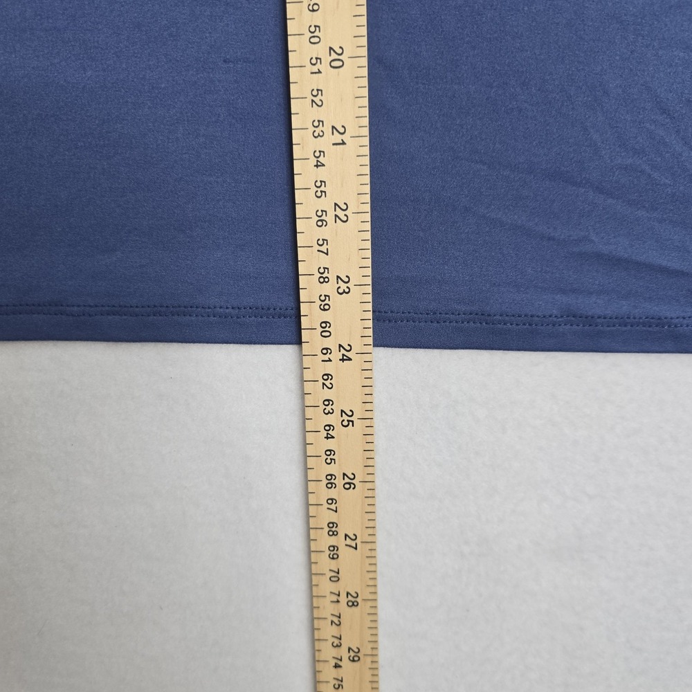 B Collection By Bobeau Solid Royal Blue Print Ruffle Neck Halter Top Neck Flowy - Picture 5 of 8